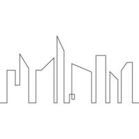 Modern City skyline . city silhouette. vector