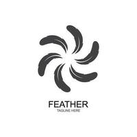 feather logo vector