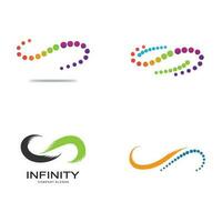 Infinity logo template vector