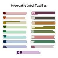 Infographic label text box vector