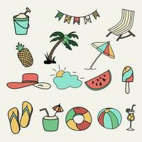 Set collection of summer vector