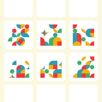 Geometric Border Decoration