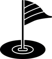 Golf flag Vector Icon Design