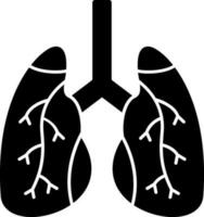 diseño de icono de vector de pulmones