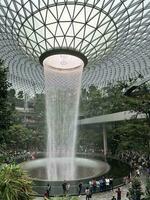 waterfall jewel changi singapore airport photo