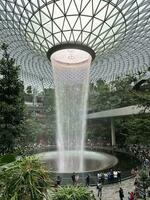 waterfall jewel changi singapore airport photo