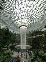 waterfall jewel changi singapore airport photo