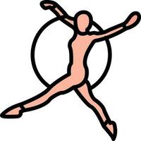 Trapeze artist Vector Icon Design