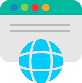 diseño de icono de vector de navegador