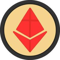 ethereum vector icono diseño