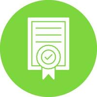 Certificate Vector Icon Design