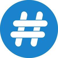 Hash tag Vector Icon Design