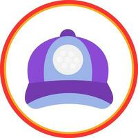 diseño de icono de vector de gorra de béisbol