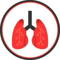 Lungs Vector Icon Design