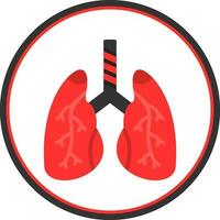 diseño de icono de vector de pulmones