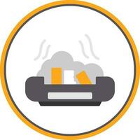 Ashtray Vector Icon Design