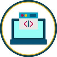 Web coding Vector Icon Design