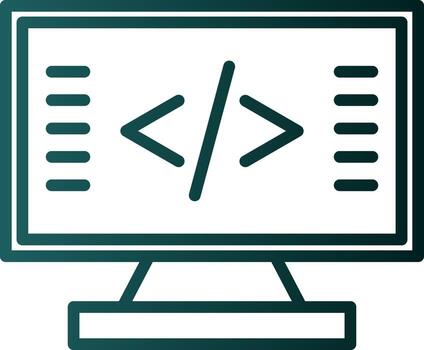 codificación vector icono diseño