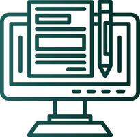 Blogger Vector Icon Design