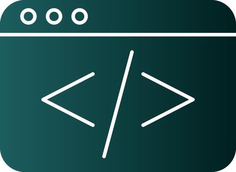 codificación vector icono diseño