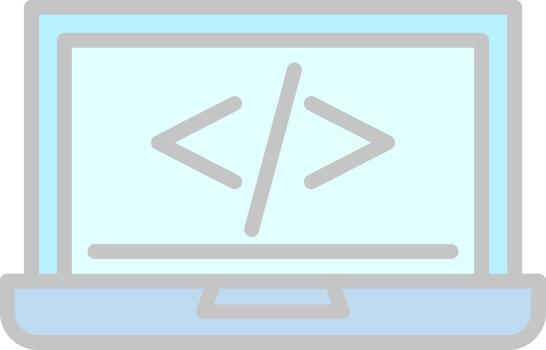 código programación vector icono diseño