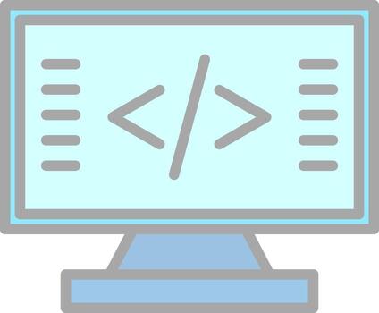 codificación vector icono diseño
