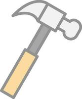 Hammer Vector Icon Design