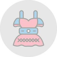 Dirndl Vector Icon Design