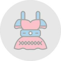 Dirndl Vector Icon Design