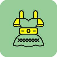 Dirndl Vector Icon Design