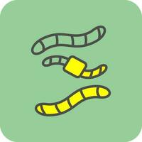 Worm Vector Icon Design