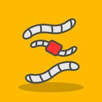 Worm Vector Icon Design