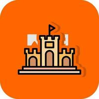 Sand castle Vector Icon Design