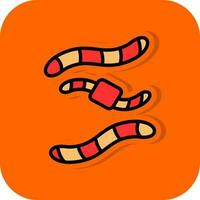 Worm Vector Icon Design