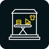 Laundry shop Vector Icon Design