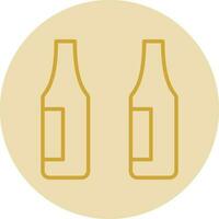 Beer bottle Vector Icon Design