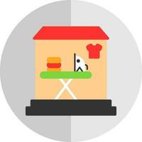 Laundry shop Vector Icon Design