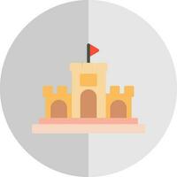 Sand castle Vector Icon Design