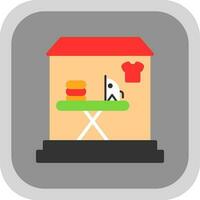 Laundry shop Vector Icon Design