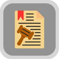 diseño de icono de vector de documento legal