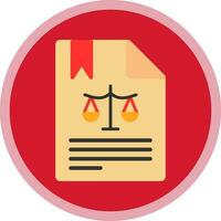 diseño de icono de vector de documento legal