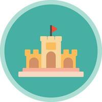 Sand castle Vector Icon Design