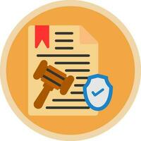 diseño de icono de vector de documento legal