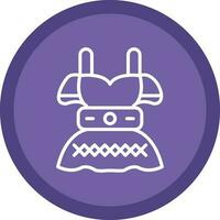 Dirndl Vector Icon Design