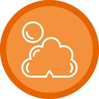 Dark cloud cover Vector Icon Design