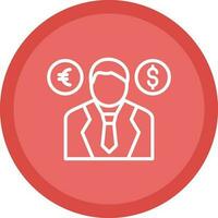 comerciante vector icono diseño