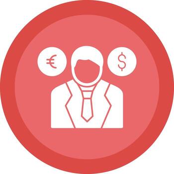 comerciante vector icono diseño