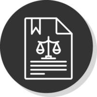 diseño de icono de vector de documento legal