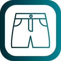 diseño de icono de vector de pantalones cortos