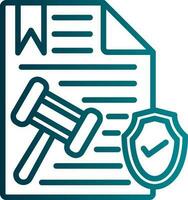 diseño de icono de vector de documento legal